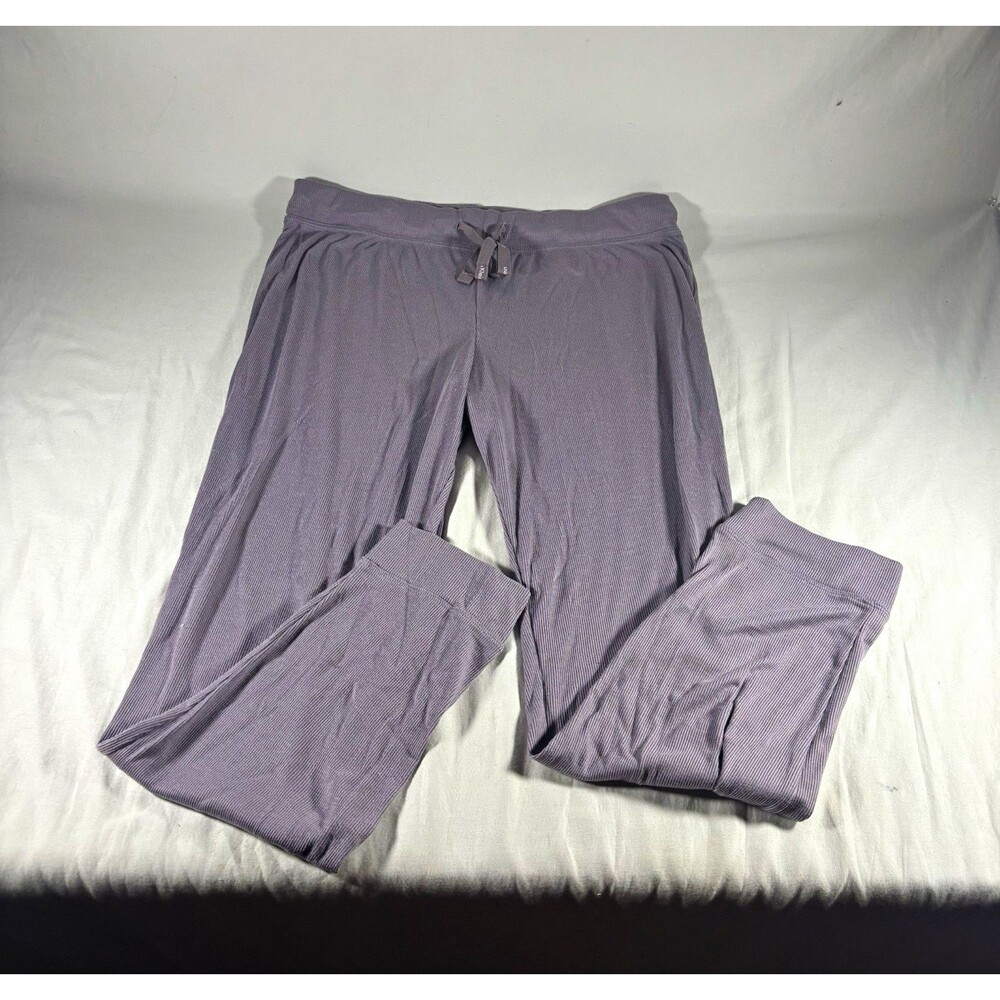 Calvin Klein Sleepwear Women purple Drawstring Knit Lounge Pajama Pants L